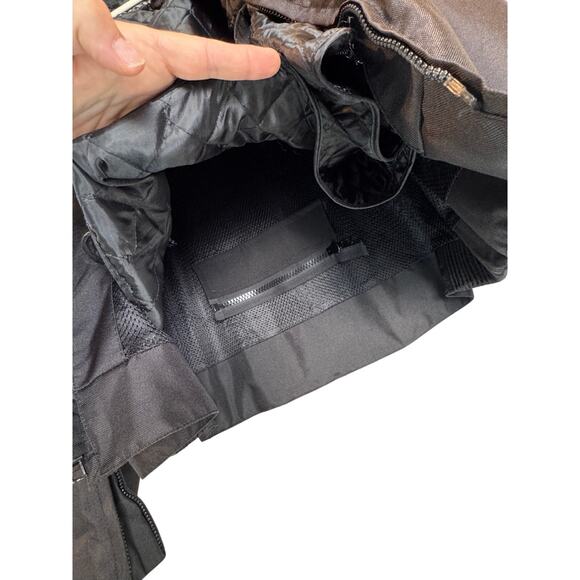 NexGen SH2285 Mens Blk Org stripes Scooter Style Textile Motorcycle Jacket 3XL - Picture 6 of 12